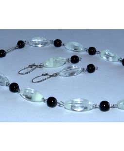 Set náhrdelník a náušnice - Světluška (Hypoalergenní)