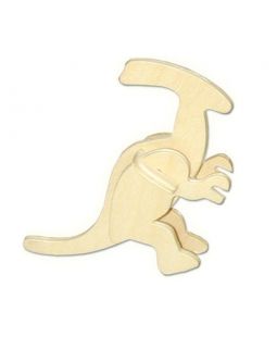 Dřevěné 3D puzzle - skládačka Parasaurolophus MA1042