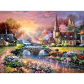 Puzzle Castorland 3000 dílků - Kostel v záři slunce