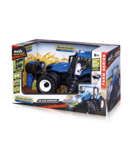 Maisto Tech RC, New Holland traktor, 2.4 Ghz Modrý 1:16