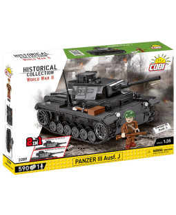 Cobi 2289 II WW Panzer III Ausf J, 1:35, 590 kostek