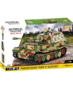 COBI 2582 II WW Panzerjager Tiger (P) Elefant, 1:28, 1252 kostek