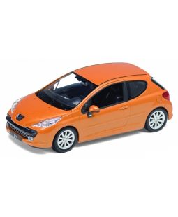 Welly Peugeot 207 oranžový 1:24