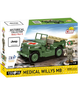 Cobi 2295 II WW Sanitka Willys MB D-DAY, 1:35, 130 kostek