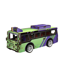 Wiky Dřevěné 3D puzzle Autobus 14 cm 