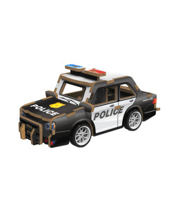 Wiky Dřevěné 3D puzzle Policejní auto 13 cm 