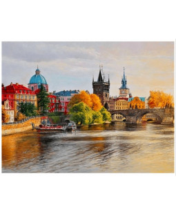 Malování podle čísel na plátno Praha, 30x40 cm