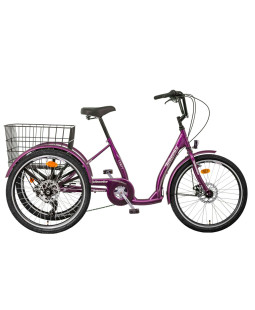 Liberty Trojkolka COMFY 7spd. Disk s diferenciálem, 2024 fialová