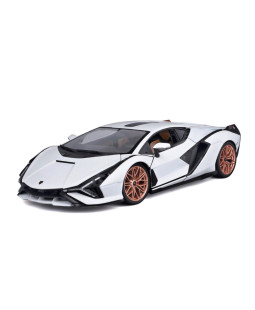 Bburago Lamborghini Sián FKP 37 White/Black 1:18