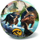 Gumový dětský míč, Dinosauří svět - 23cm