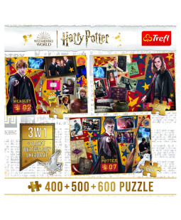 Trefl puzzle set 3v1 - Harryho Potter, Ron a Hermiona