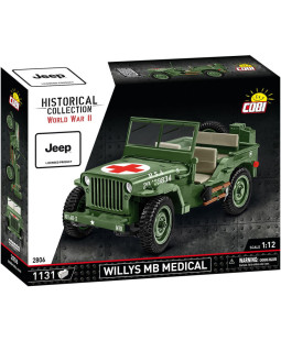 Cobi 2806 Willys MB sanitka 1:12, 1131 kostek