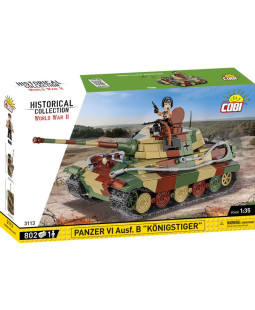 COBI 3113 II WW Panzer VI Ausf. B Königstiger, 1:35, 802 kostek