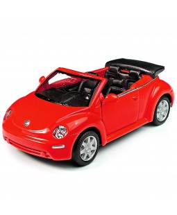 Welly VW New Beetle convertible, Červený 1:34-39