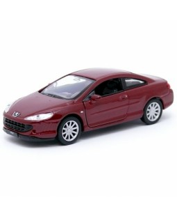 Welly Peugeot Coupe 407, Červený 1:34-39