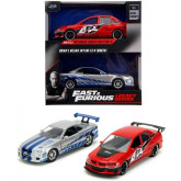 Rychle a zběsile Twin Pack 2006 Mitsubishi Lancer Evo IX, Brianův 2002 Nissan Skyline GTR R34, 1:32