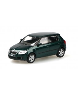 Škoda Fabia II (2006) Zelená Amazonian Metalíza 1:43