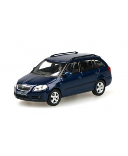 Škoda Fabia II Combi (2007) Modrá Storm Metalíza 1:43