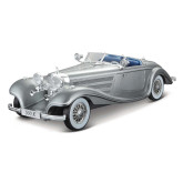 Maisto 1936 Mercedes Benz 500 K Typ Specialroadster, metal šedá, 1:18