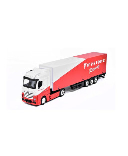 Bburago kamion Mercedes Benz Actros Gigaspace Firestone 1:43