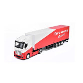 Bburago kamion Mercedes Benz Actros Gigaspace Firestone 1:43