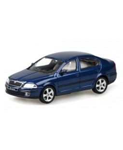 Škoda Octavia II (2004) Modrá Hlubinná Metalíza 1:43