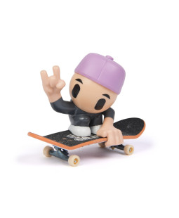 Tech Deck sk8 crew fingerboard s figurkou, fialová kšiltovka