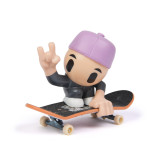 Tech Deck sk8 crew fingerboard s figurkou, fialová kšiltovka