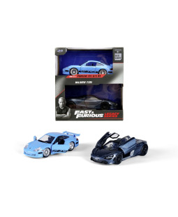 Rychle a zběsile Twin Pack Brianovo Porsche 996 GT3 RS a Shaw´s McLaren, 1:32