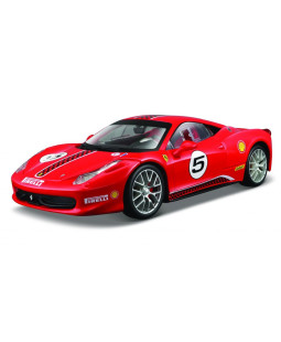 Bburago Ferrari Racing 458 Challenge červená 1:24