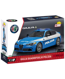 Cobi 24606 Alfa Romeo Giulia Quadrifoglio Polizia, 1:35, 93 kostek