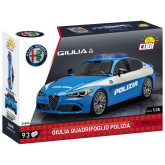 Cobi 24606 Alfa Romeo Giulia Quadrifoglio Polizia, 1:35, 93 kostek