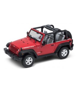 Welly Jeep Wrangler Rubicon Convertible Červený 1:34/39