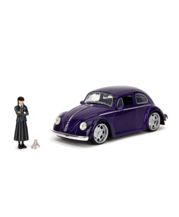 Jada Wednesday auto 1972 VW Beetle 1:24 a figurka Wednesday