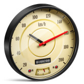 Retro nástěnné hodiny Speedometer, průměr 29,5 cm