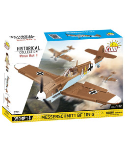 COBI 5761 II WW Messerschmitt BF 109 G, 1:32, 350 kostek