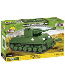 COBI 2705 II WW Sherman M4A3E8 Easy Eight, 1:48, 315 kostek