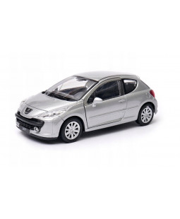 Welly Peugeot 207, Stříbrný 1:34-39