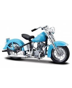 Maisto Harley Davidson 74FL Hydra Glide (1953) Blue 1:18