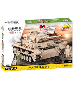 Cobi 2562 II WW Panzer III Ausf J, 2v1, 1:28, 780 kostek